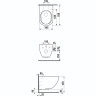 Комплект LAUFEN PACK PRO унитаз безободковый, с микролифтом 6.2071.2.716.000.3