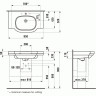 Раковина-столешница подвесная LAUFEN LB3 85x52 8.1068.6.000.104.1